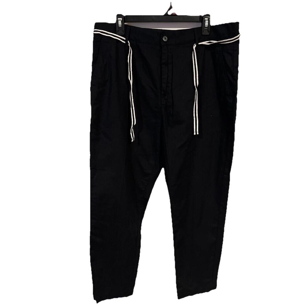 ZANEROBE Jumpa Tie Waist Chino Pants Men’s Black Size 34